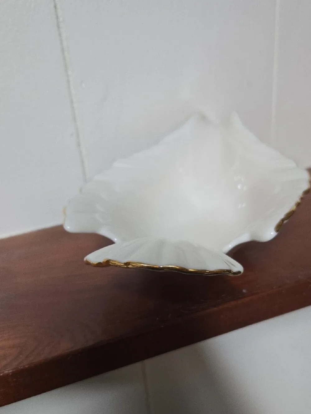 Lenox Porcelain Dove Dish Bowl with Gold Rim